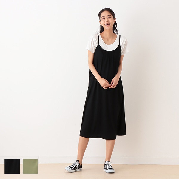 授乳口付き半袖Tシャツ&キャミワンピースセット | ベビー服・子供服