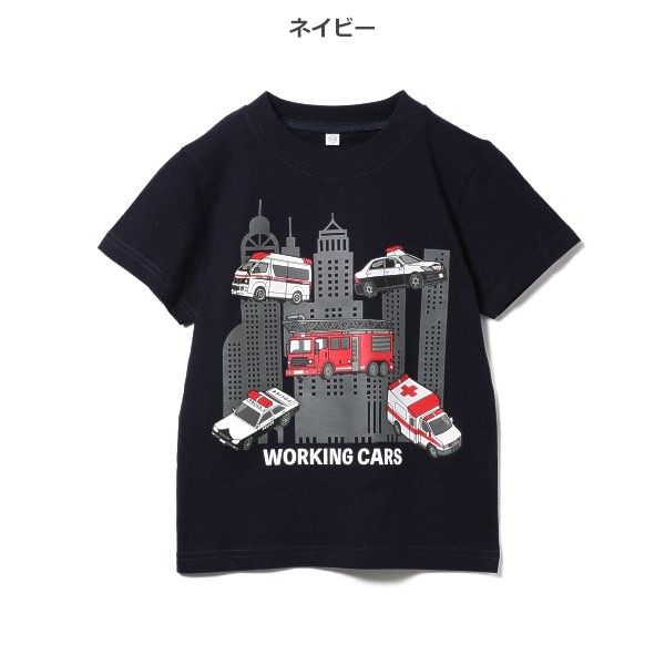 はたらくくるまロゴ半袖Tシャツ