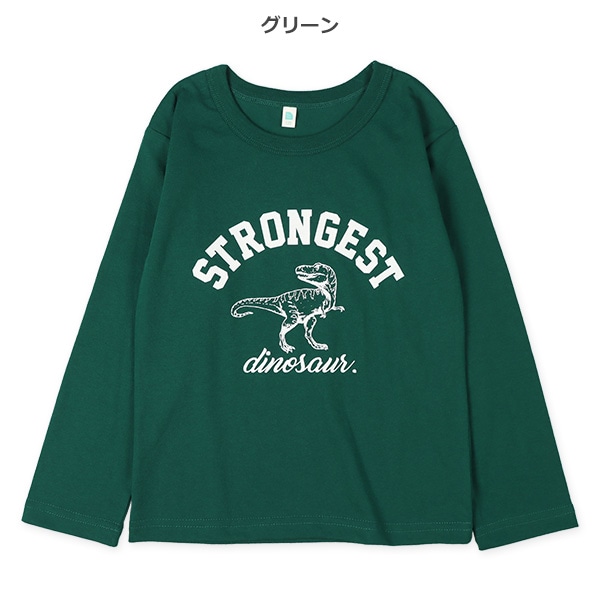 恐竜ロゴ長袖Tシャツ