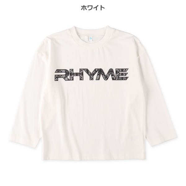 ペイズリーロゴプリント長袖Tシャツ