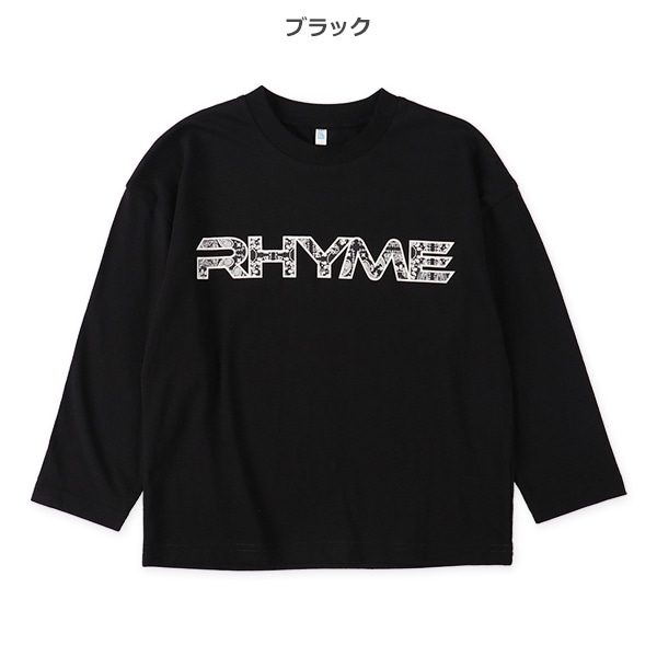 ペイズリーロゴプリント長袖Tシャツ