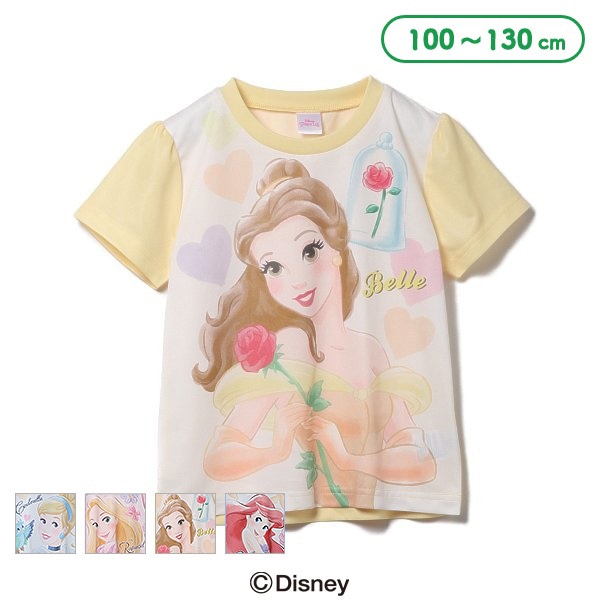 120cmディズニープリンセス半袖Tシャツ - トップス