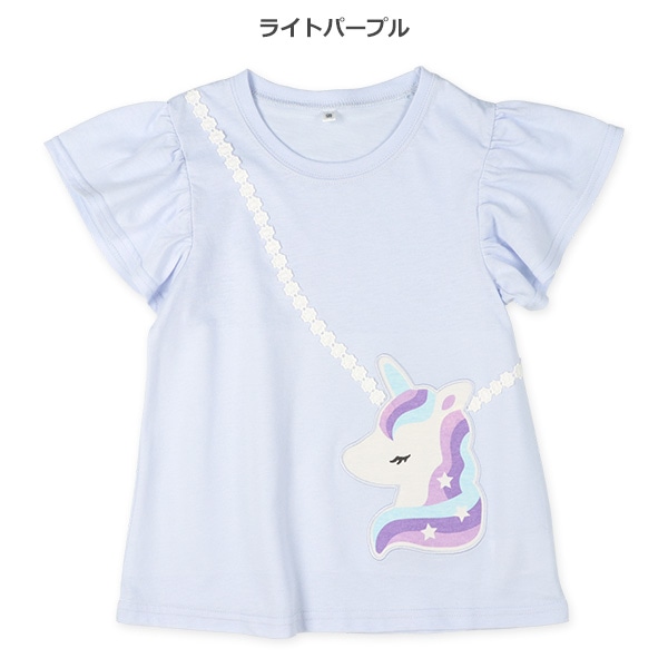 ユニコーンフェイクポシェットフレンチTシャツ