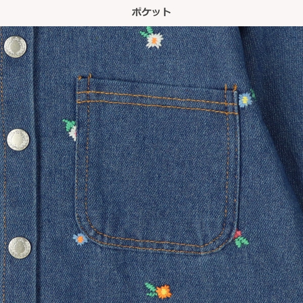 デニム刺繍ジャケット