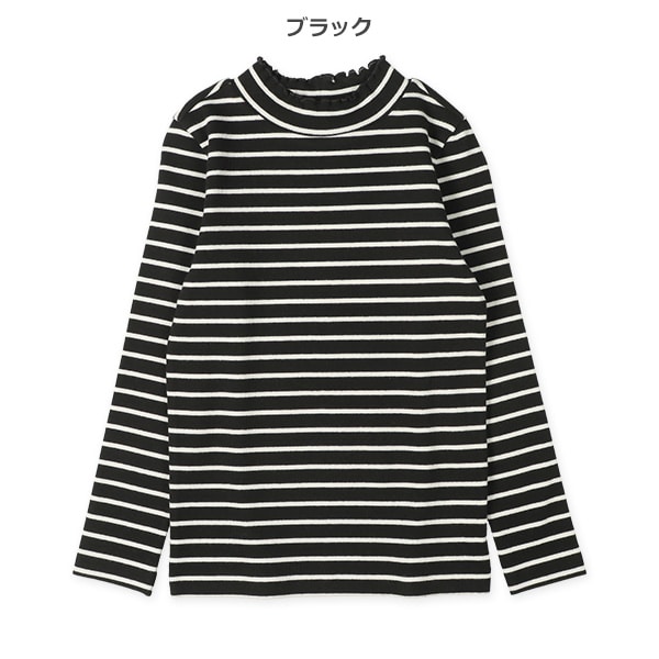 テレコボーダーハイネック長袖Ｔシャツ