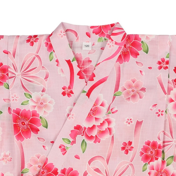 帯付き甚平ドレス（花柄） | ベビー服・子供服・マタニティ通販