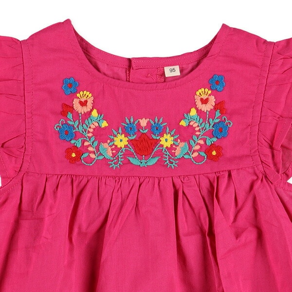 花刺繍ノースリーブブラウス | ベビー服・子供服・マタニティ通販