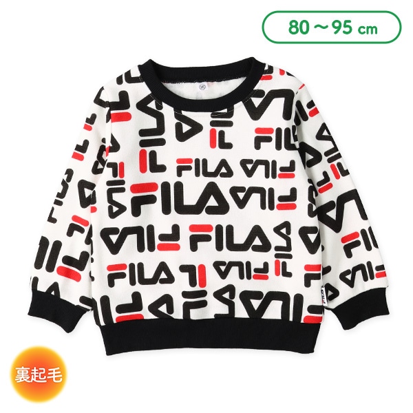 FILA）裏起毛総柄トレーナー