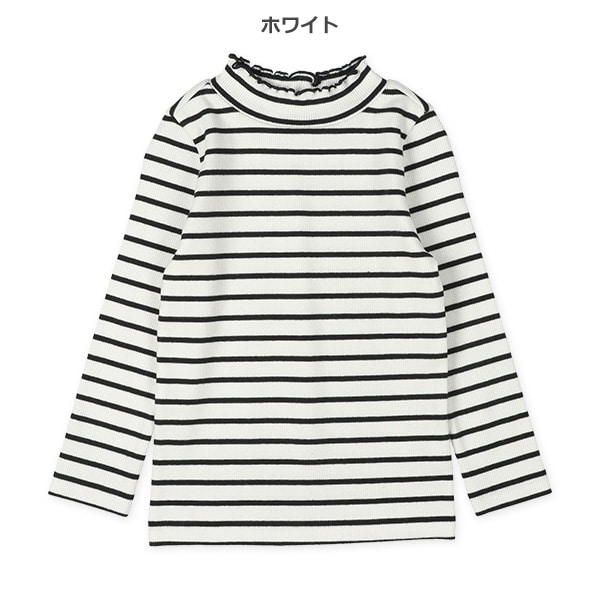 テレコボーダーハイネック長袖Ｔシャツ