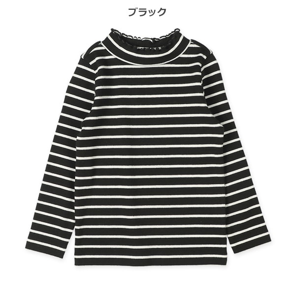 テレコボーダーハイネック長袖Ｔシャツ