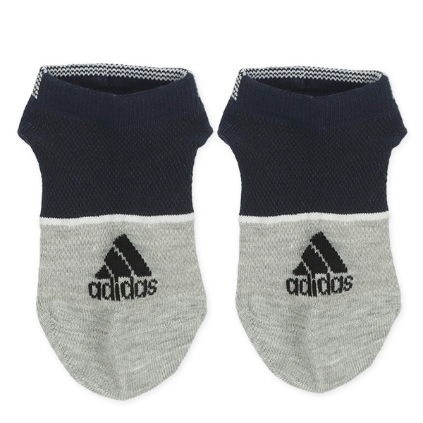 adidas）3足組キッズローカットソックス（フロントロゴ）