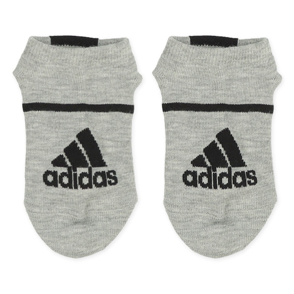 adidas）3足組キッズローカットソックス（ロゴライン）