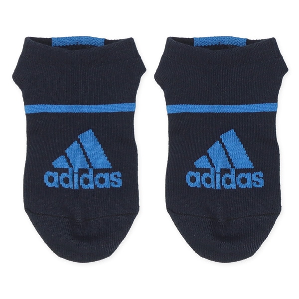 adidas）3足組キッズローカットソックス（ロゴライン）