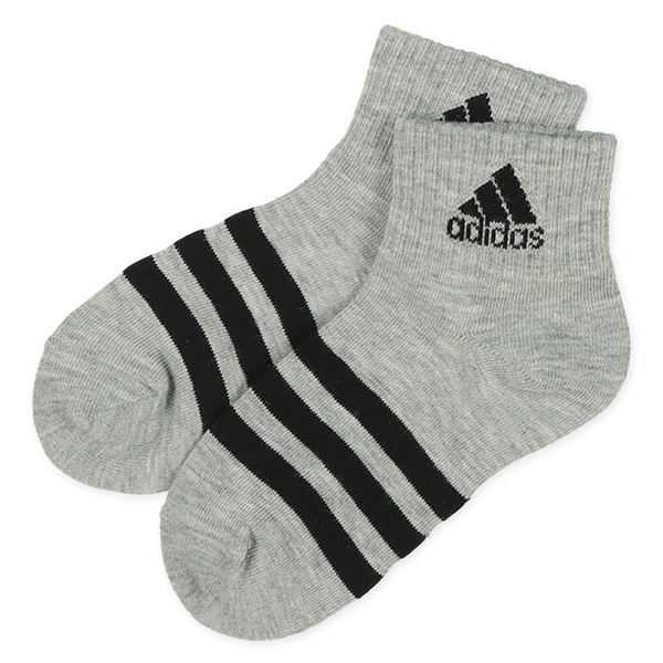 adidas）3足組キッズショート丈ソックス（ボーダー）