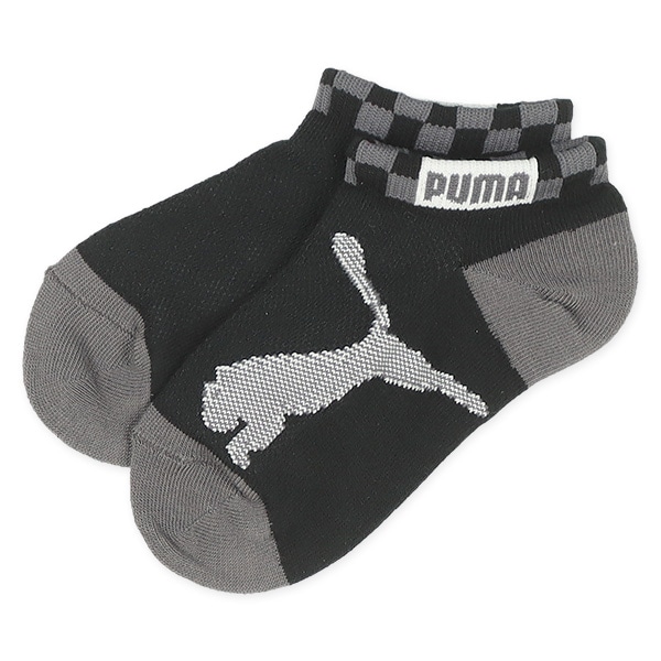 PUMA）3足組キッズローカットソックス（ショートロゴ）