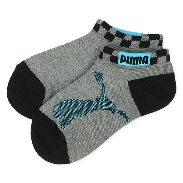 PUMA）3足組キッズローカットソックス（ショートロゴ）