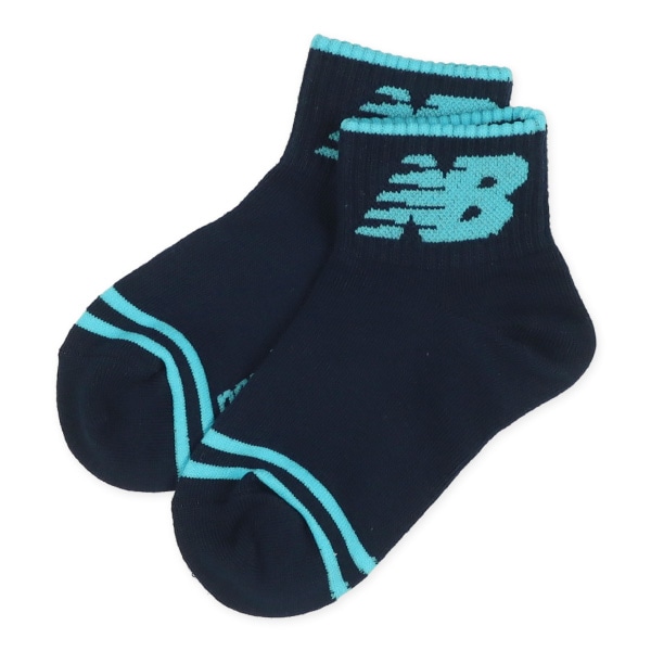 NewBalance）3足組キッズショート丈ソックス（足先ライン）