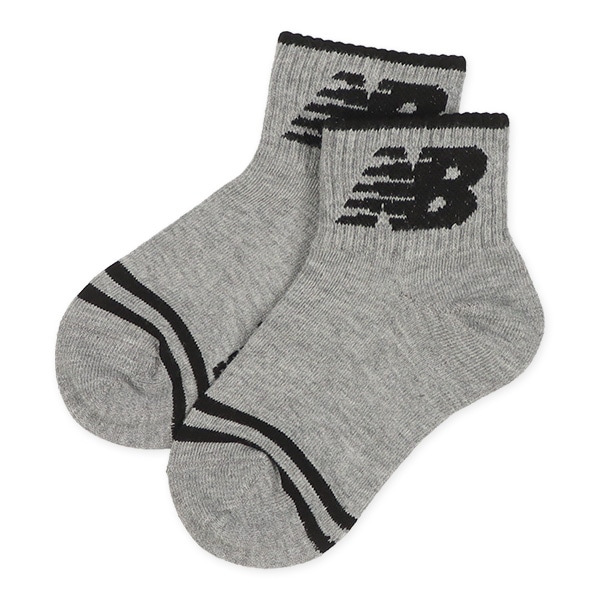 NewBalance）3足組キッズショート丈ソックス（足先ライン）