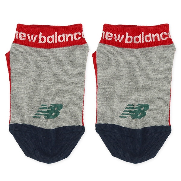 NewBalance）3足組キッズローカットソックス（足底星）