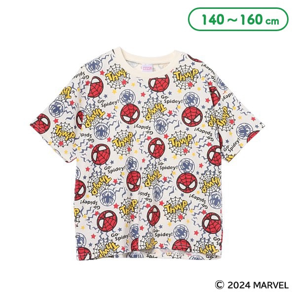 総柄半袖Tシャツ（スパイダーマン）