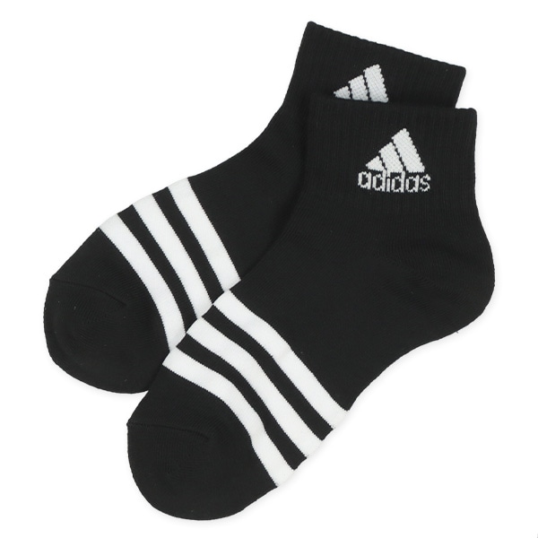 adidas）3足組スクールショート丈ソックス（ボーダー）