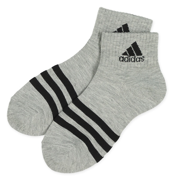 adidas）3足組スクールショート丈ソックス（ボーダー）