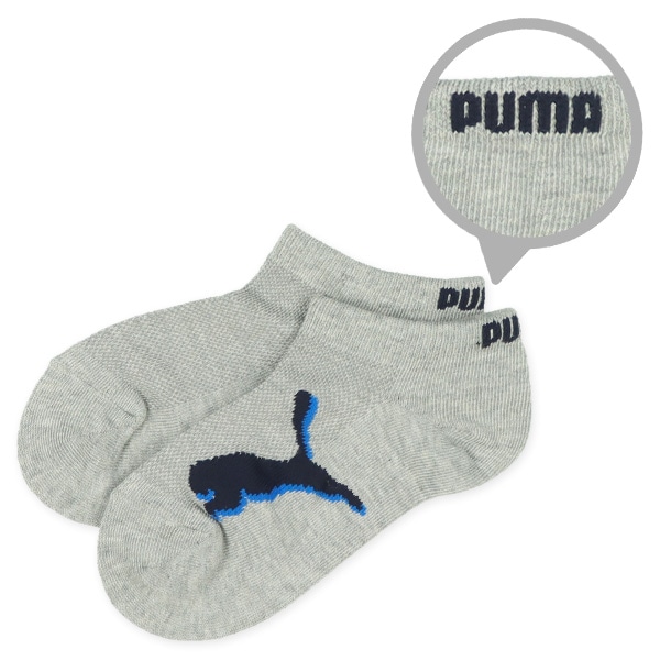 PUMA）3足組スクールローカットソックス（バックロゴ）