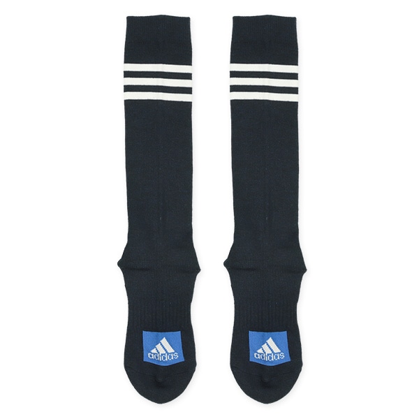 adidas）2足組底パイルスクールハイソックス（3ライン）