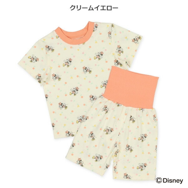 腹巻付き半袖パジャマ（ミニーマウス・総柄） | ベビー服・子供服