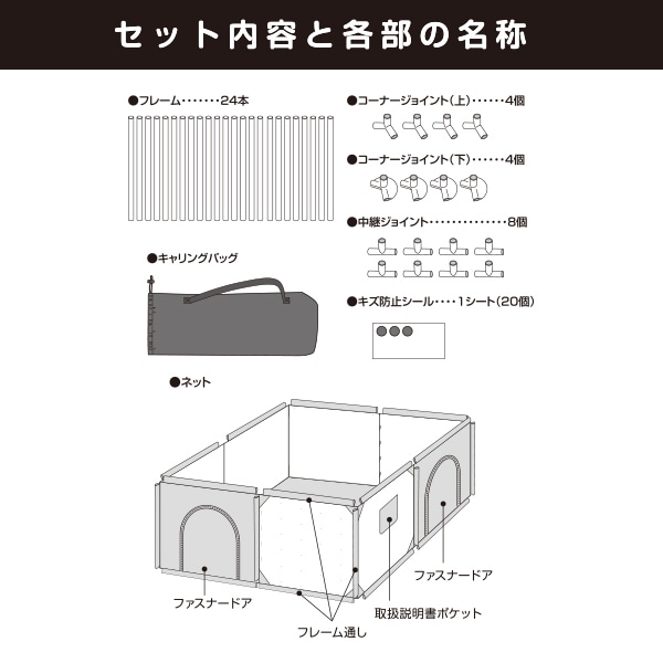 ソフトベビーサークル・スクエア S（シルバーグレー） | 西松屋オンラインストア