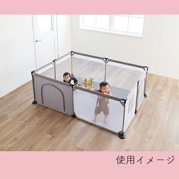 西松屋ベビーサークルスクエアM(1.4畳) - ベビー家具/寝具/室内用品