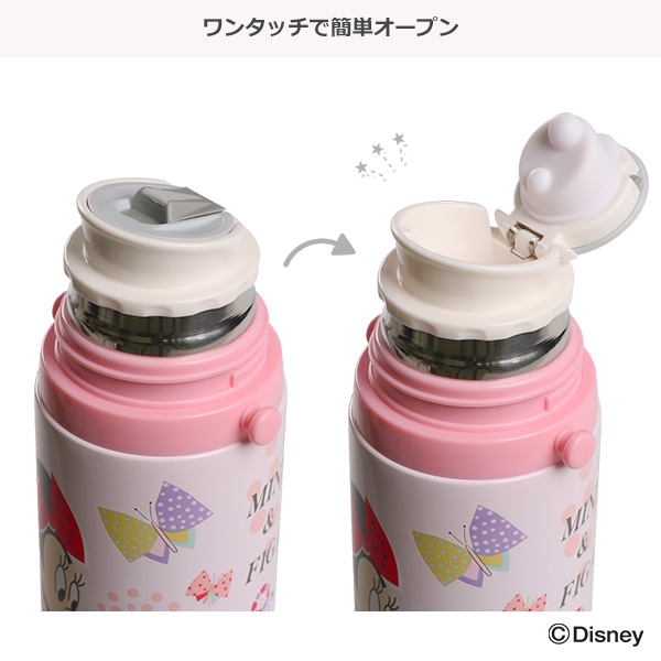 2WAYステンレスボトル 450ml（ミニーマウス）