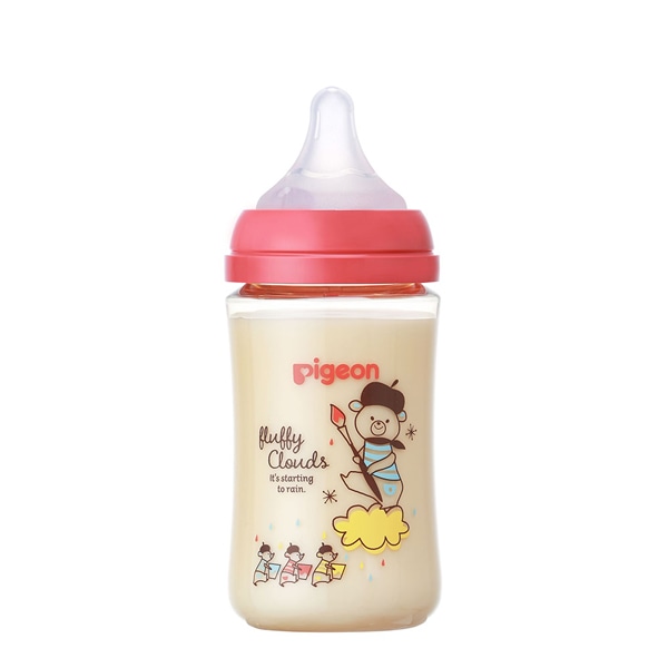 Pigeon）母乳実感 プラスチック製哺乳びん 240ml（BEAR）