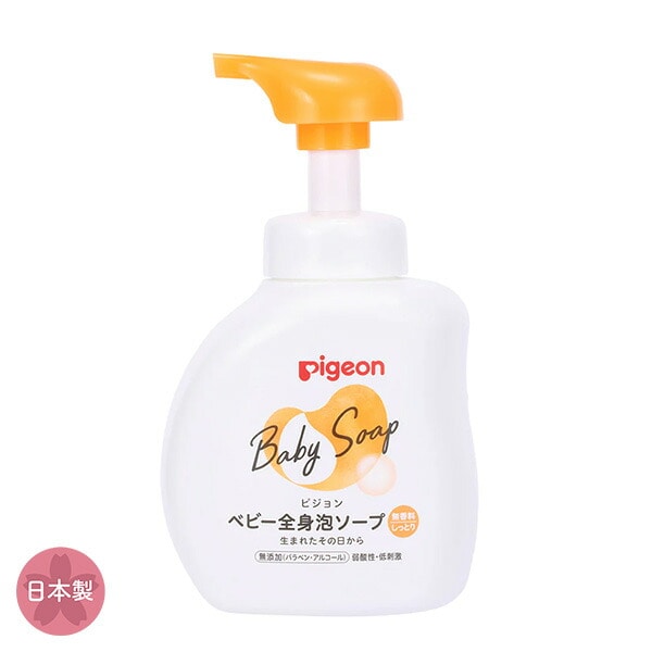 Pigeon）ベビー全身泡ソープ しっとり 本体500ml