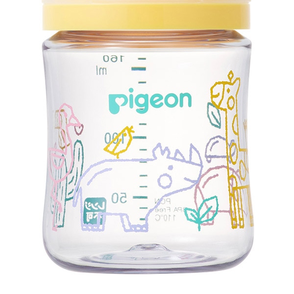 Pigeon）母乳実感 哺乳びん プラスチック製 160ml（サファリ）