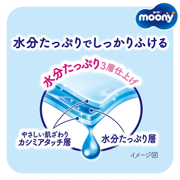 moony）ムーニーおしりふき やわらか厚手 1920枚（60枚×32個）（1ケース）