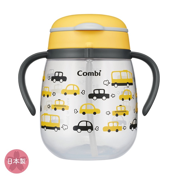 Combi）ラクマグ 漏れないストロー 340ml（くるま）