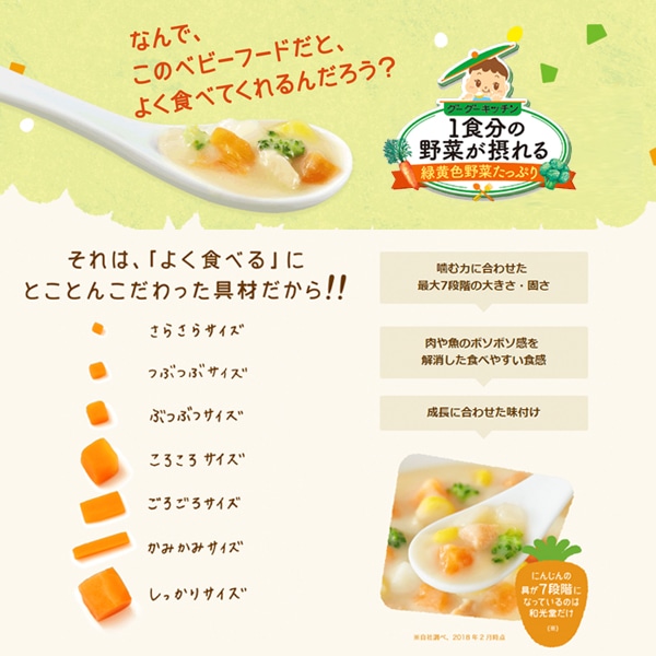 和光堂）１食分の野菜が摂れるグーグーキッチン　おすすめアソート６個パック　９ヵ月セット